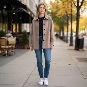 Theo & Spence Wool Women's Tan Jacket